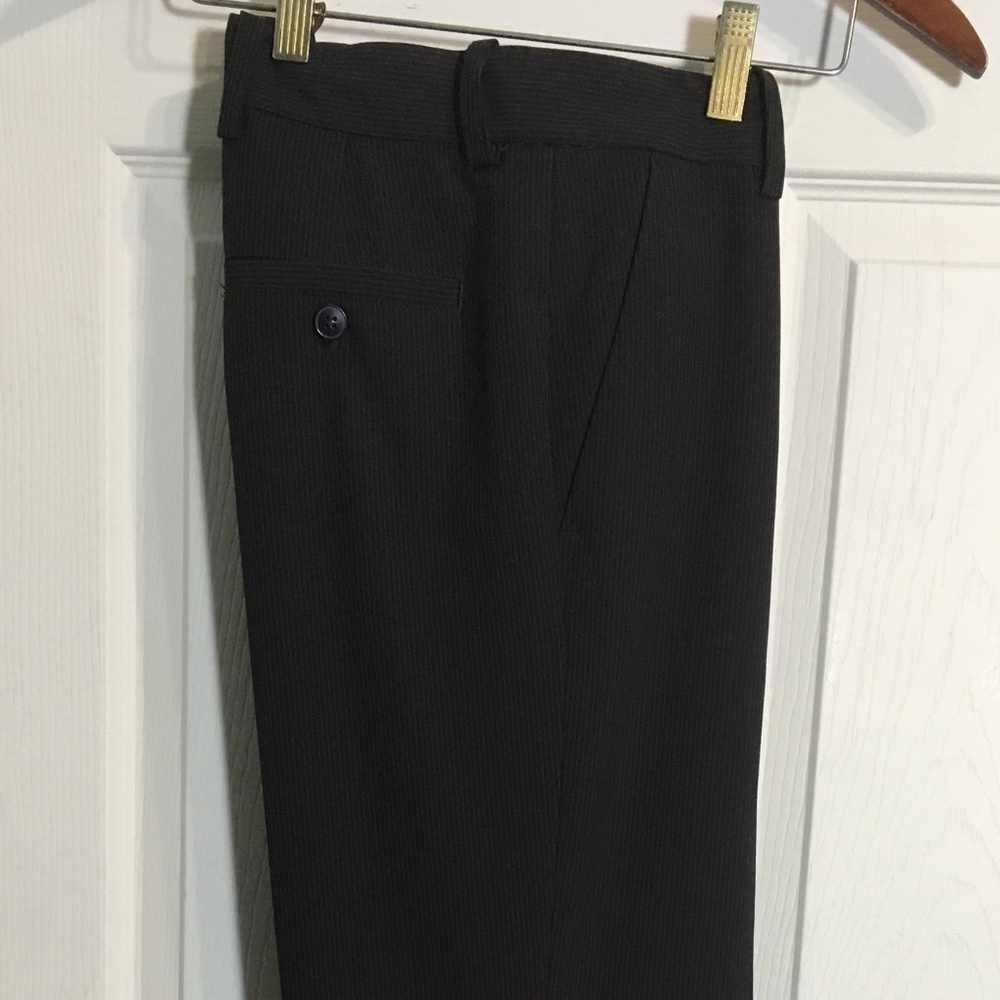 🧳 Complete Dark Brown Pinstripe Suit Pants & Blazer 🧳 - Picture 6 of 11